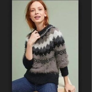 Women's Cozy Patterned Crew Neck Sweater